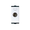 Lauritz Knudsen Englaze CB92101TW00 TV Socket 1M Snow White Socket
