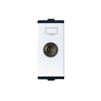 Lauritz Knudsen Englaze CB92101TW00 TV Socket 1M Snow White Socket