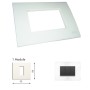 GM Casablanca PKSB01001 1M Glossy White Cover Plate With Frame