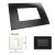 GM Casablanca PLSB01001 1M Soft Black Currant Cover Plate With Frame