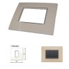 GM Casaviva PXSF01001 1M Glossy Ivory Cover Plate With Frame