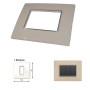 GM Casaviva PXSF01001 1M Glossy Ivory Cover Plate With Frame