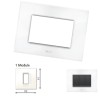 GM Casaviva PXSF01001 1M Glossy White Cover Plate With Frame