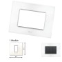 GM Casaviva PXSF01001 1M Glossy White Cover Plate With Frame