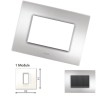 GM Casaviva PYSF01001 1M Metalik Brazil Silver Cover Plate With Frame