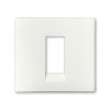 Lauritz Knudsen Englaze CB92101FW00 1 Module Snow White Cover Plate With Frame