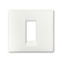 Lauritz Knudsen Englaze CB92101FW00 1 Module Snow White Cover Plate With Frame