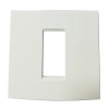 Norisys Cube C5401.01 1 Module Vector Frost White Cover Plate With Frame