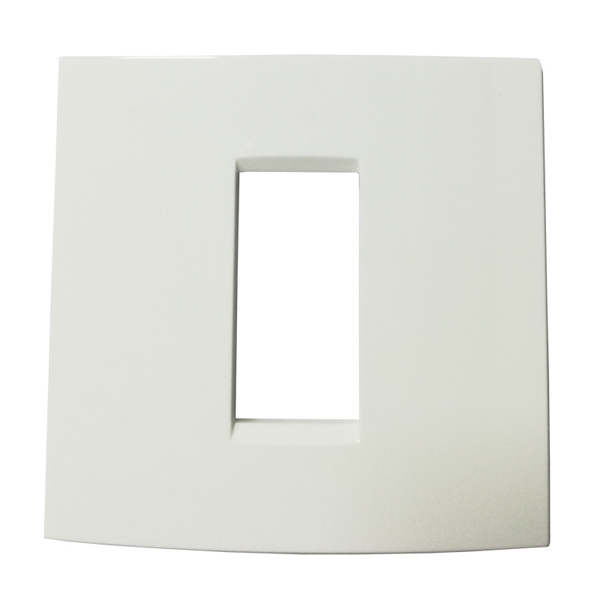 Norisys Cube C5401.01 1 Module Vector Frost White Cover Plate With Frame