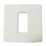 Norisys Cube C5401.01 1 Module Vector Frost White Cover Plate With Frame