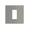 Norisys Cube C5401.02 1 Module Vector Quartz Gray Cover Plate With Frame