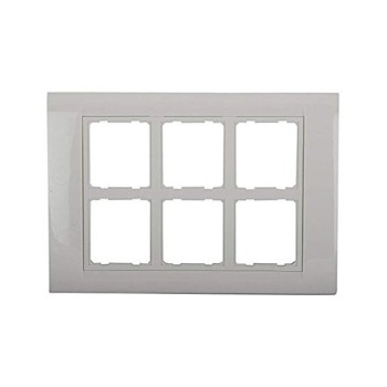 Anchor Roma Tresa 30271WH 12M White Cover Plate With Frame