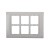 Anchor Roma Tresa 30271WH 12M White Cover Plate With Frame