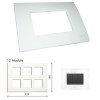 GM Casablanca PKSB12007 12M Glossy White Cover Plate With Frame