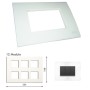 GM Casablanca PKSB12007 12M Glossy White Cover Plate With Frame