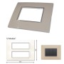 GM Casaviva PXSF12007 12M Glossy Ivory Cover Plate With Frame