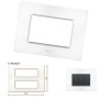 GM Casaviva PXSF12007 12M Glossy White Cover Plate With Frame