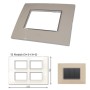 GM Casaviva PXSF12015 12M (3+3+3+3) Glossy Ivory Cover Plate With Frame
