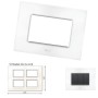 GM Casaviva PXSF12015 12M (3+3+3+3) Glossy White Cover Plate With Frame
