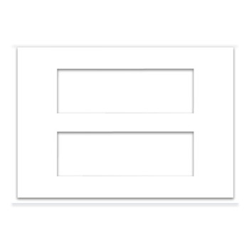 Micron Artize 12 M White Cover Plate With Frame