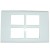 ABB 16 Module Snieo Cover Plate With Frame