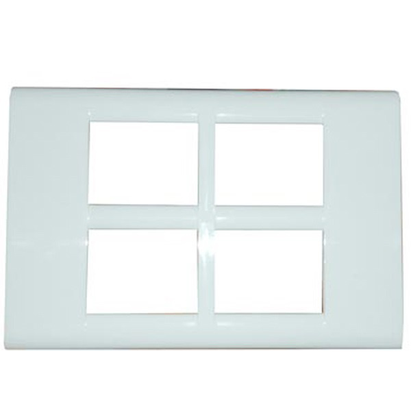 ABB 16 Module Snieo Cover Plate With Frame
