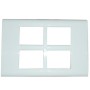 ABB 16 Module Snieo Cover Plate With Frame