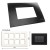 GM Casablanca PLSB16008 16M Soft Black Currant Cover Plate With Frame