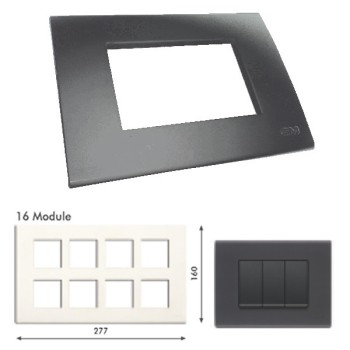 GM Casablanca PLSB16008 16M Soft Magic Grey Cover Plate With Frame