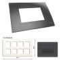 GM Casablanca PLSB16008 16M Soft Magic Grey Cover Plate With Frame