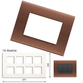 GM Casablanca PMSB16008 16M Metalik Irish Coffee Cover Plate With Frame