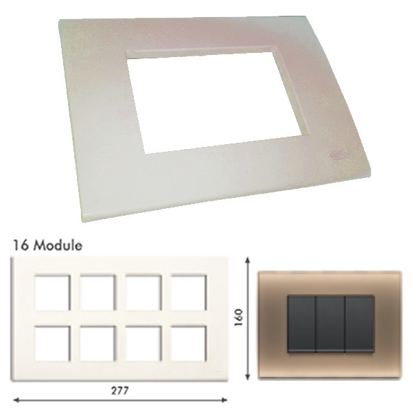 GM Casablanca POSB16008 16M Candy Cool Coffee Cover Plate With Frame