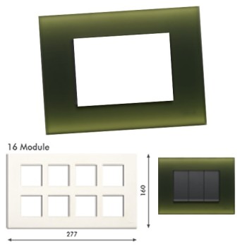 GM Casablanca POSB16008 16M Candy Harbal Green Cover Plate With Frame
