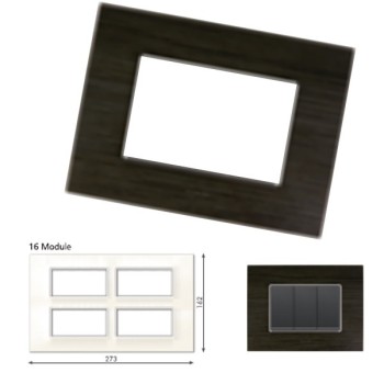 GM Casaviva PJSF16008 16M Wood Wenge Cover Plate With Frame