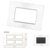 GM Casaviva PXSF16008 16M Glossy White Cover Plate With Frame