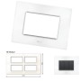GM Casaviva PXSF16008 16M Glossy White Cover Plate With Frame