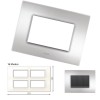 GM Casaviva PYSF16008 16M Metalik Brazil Silver Cover Plate With Frame