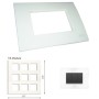 GM Casablanca PKSB18010 18M Glossy White Cover Plate With Frame