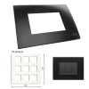 GM Casablanca PLSB18010 18M Soft Black Currant Cover Plate With Frame