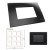GM Casablanca PLSB18010 18M Soft Black Currant Cover Plate With Frame