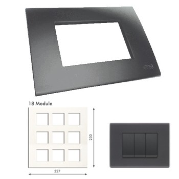 GM Casablanca PLSB18010 18M Soft Magic Grey Cover Plate With Frame