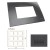 GM Casablanca PLSB18010 18M Soft Magic Grey Cover Plate With Frame