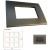 GM Casablanca PMSB18010 18M Metalik Graphite Magnesia Cover Plate With Frame