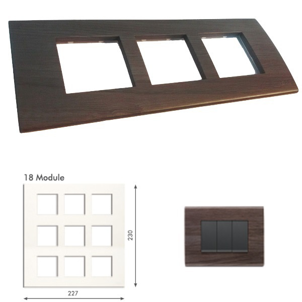 GM Casablanca PNSB18010 18M Wood African Wenge Cover Plate With Frame