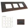 GM Casablanca PNSB18010 18M Wood African Wenge Cover Plate With Frame