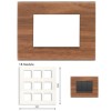 GM Casablanca PNSB18010 18M Wood Italian Walnut Cover Plate With Frame