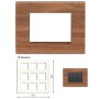GM Casablanca PNSB18010 18M Wood Italian Walnut Cover Plate With Frame