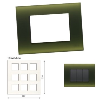 GM Casablanca POSB18010 18M Candy Harbal Green Cover Plate With Frame