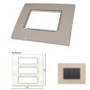 GM Casaviva PXSF18010 18M Glossy Ivory Cover Plate With Frame