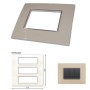GM Casaviva PXSF18010 18M Glossy Ivory Cover Plate With Frame